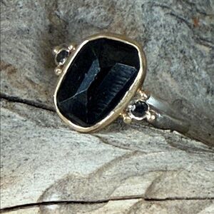 “Black Rose Garden Ring” by Emily Amey. New with tags.